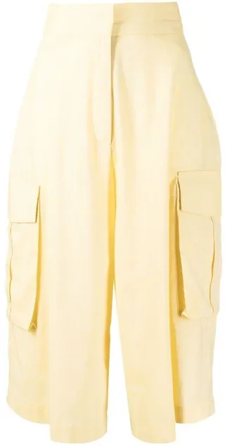 High-Waisted Cropped Culottes
