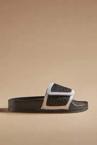 BC Footwear Who Me Slide Sandals Black