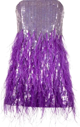Anastasia sequin-embellished strapless dress