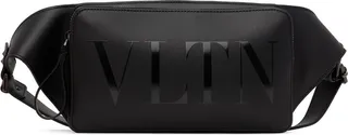 Valentino Garavani Black 'VLTN' Belt Bag