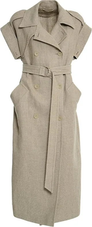 Max Mara Double-Breasted Trench Coat