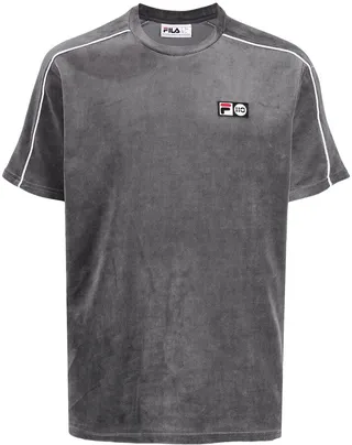piped-trim detail T-shirt