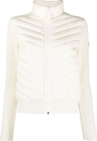 White HyBridge Knit Jacket