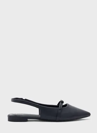 Pointed Slingback Flat Shoe