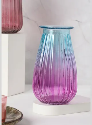 Modern Geometric Tall Round Ceramic Flower Vase For Home Decor
