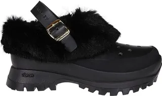 Stella McCartney Trace Faux Fur Trimmed Clogs