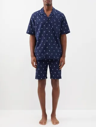 Logo-print Cotton-poplin Short Pyjamas
