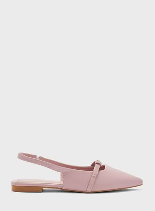 Pointed Slingback Flat Shoe