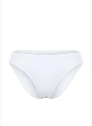 White V-Cut Bikini Bottoms