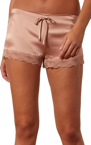Milky Silk Pajama Shorts