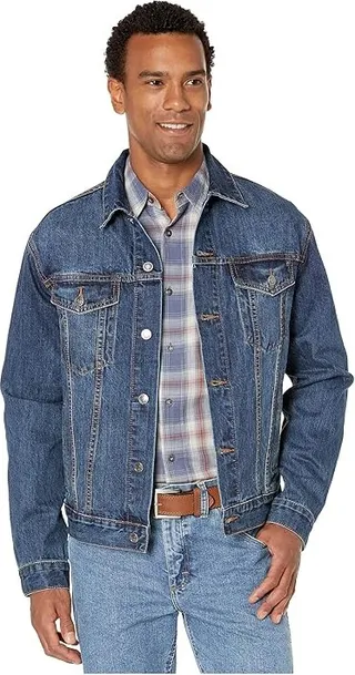 Roper Denim Jacket Button Front (Blue) Men's Coat