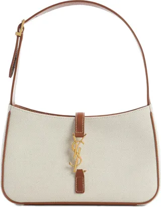 Le 5 à 7 Linen Canvas Hobo Bag