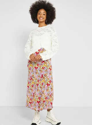 Floral Print Skirt