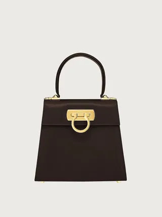 Ferragamo Women Iconic Top Handle (S) Brown