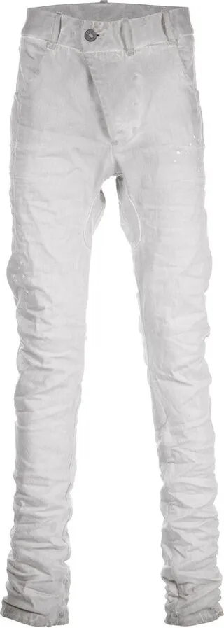 Asymmetric-Front Skinny Trousers