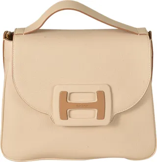 Top Handle H-logo Flap Shoulder Bag