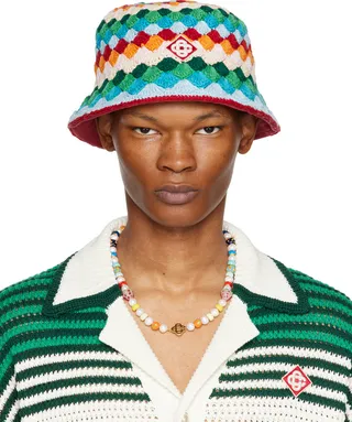 Casablanca Multicolor Striped Bucket Hat
