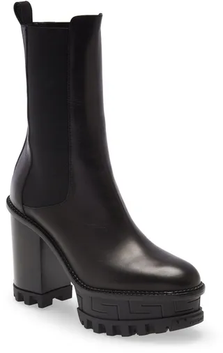 Greca Labyrinth Platform Chelsea Boot