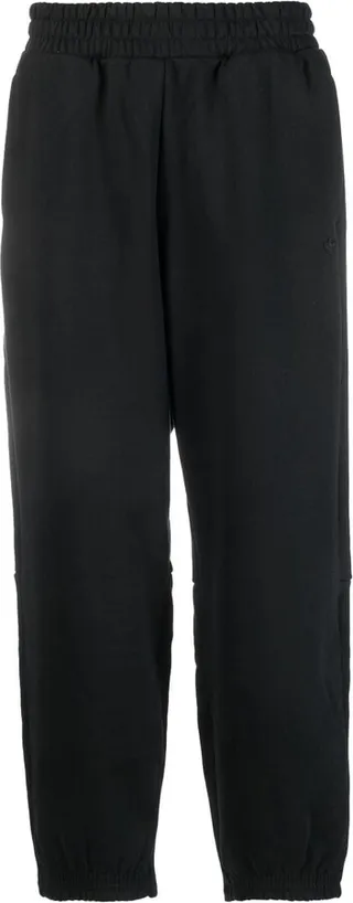 Cropped Loose-Fit Track Pants