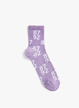 Number Patterned Socks