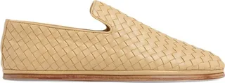 Bottega Veneta Leather Intrecciato Slippers