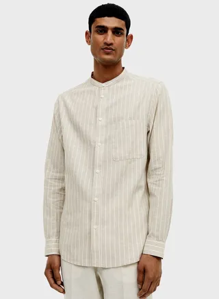 Grandad Collar Regular Fit Shirt