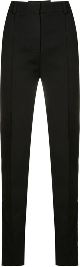 Split-Cuff High-Waist Trousers