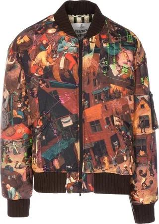 Vivienne Westwood Graphic Printed Bomber Jacket