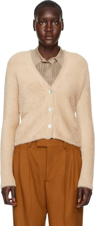 Vince Beige Eyelash Cardigan
