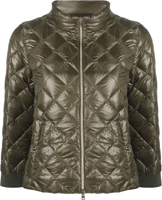 Quilted-Finish Zipped-Up Jacket