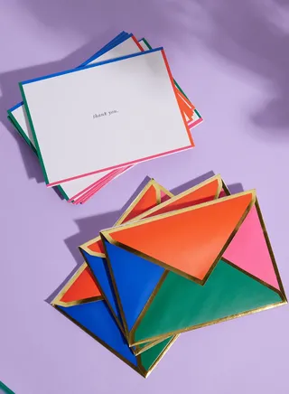 Thank You Card Set, Colorblock
