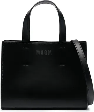 Embossed-Logo Tote Bag