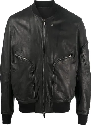 Leather Bomber Jacket