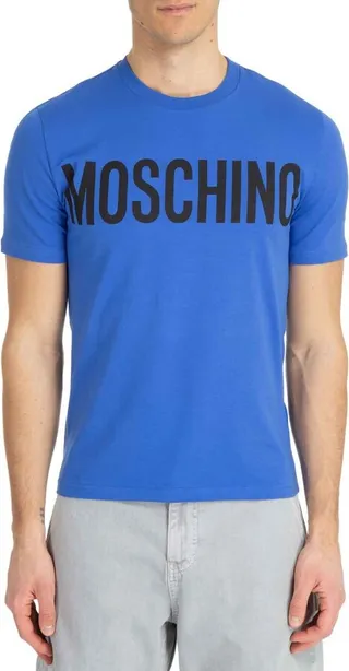 Moschino Logo Printed Crewneck T-Shirt