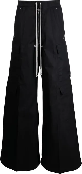 Wide-Leg Cargo Trousers