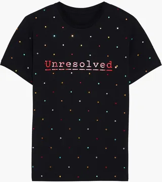 + Peter Saville embellished printed cotton-jersey T-shirt