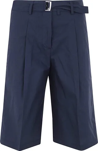 Bermuda With Elastic Band And Belt