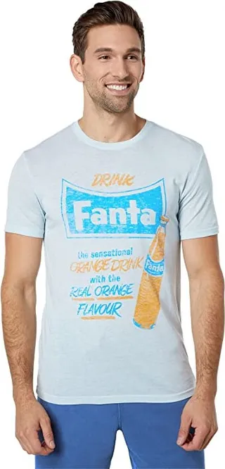 Lucky Brand Fanta Graphic Tee (Skyway) Men's Clothing
