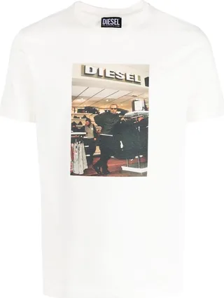 graphic-print crewneck T-shirt