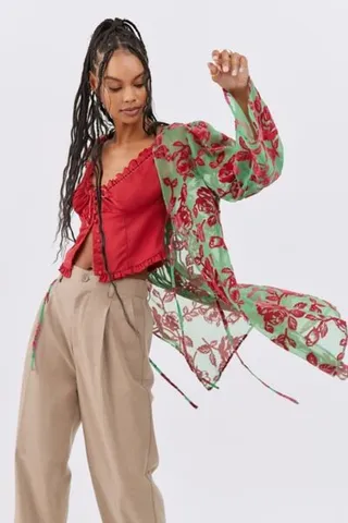 Fiona Burnout Robe