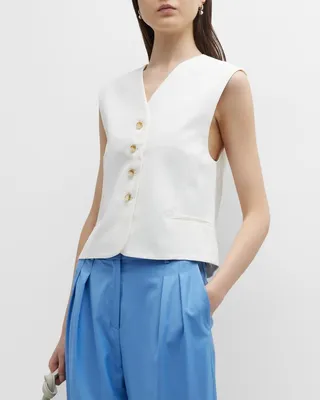 Arup Tailored Linen Vest