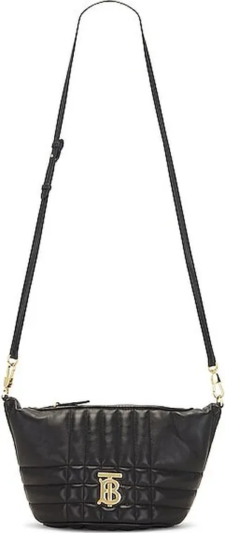 Burberry Lola Crescent Bag in Black