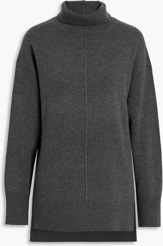 Mélange wool turtleneck sweater