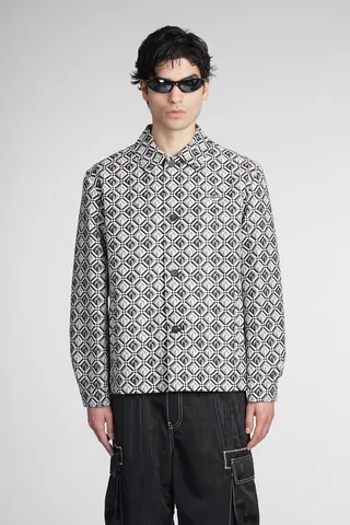 Casual Jacket In Black Cotton