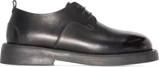 Polished-Finish Lace-Up Shoes