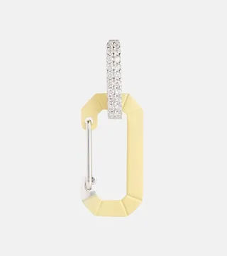 Chiara Small 18kt gold single earring with diamonds