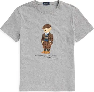 Custom Slim Fit Polo Bear Jersey T-shirt T-shirt Light Grey
