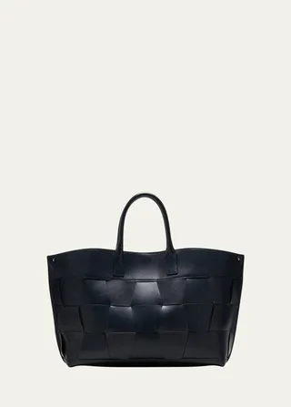 Ai Medium Braided Leather Shoulder Bag