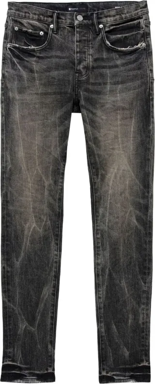 Acid-Wash Low-Rise Jeans