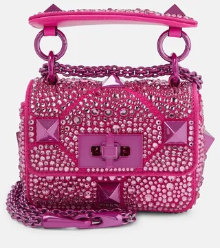 Romanstud Mini Crystal crossbody